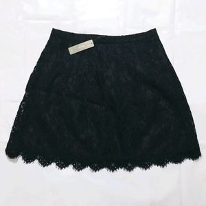 J. Crew Lace A-Line Mini Skirt